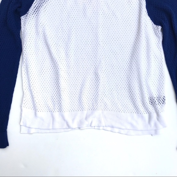 Rag & Bone Wringer Perforated Raglan Sweater E41 - Picture 6 of 8